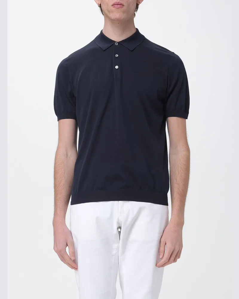 Drumohr  Polo herren Blau
