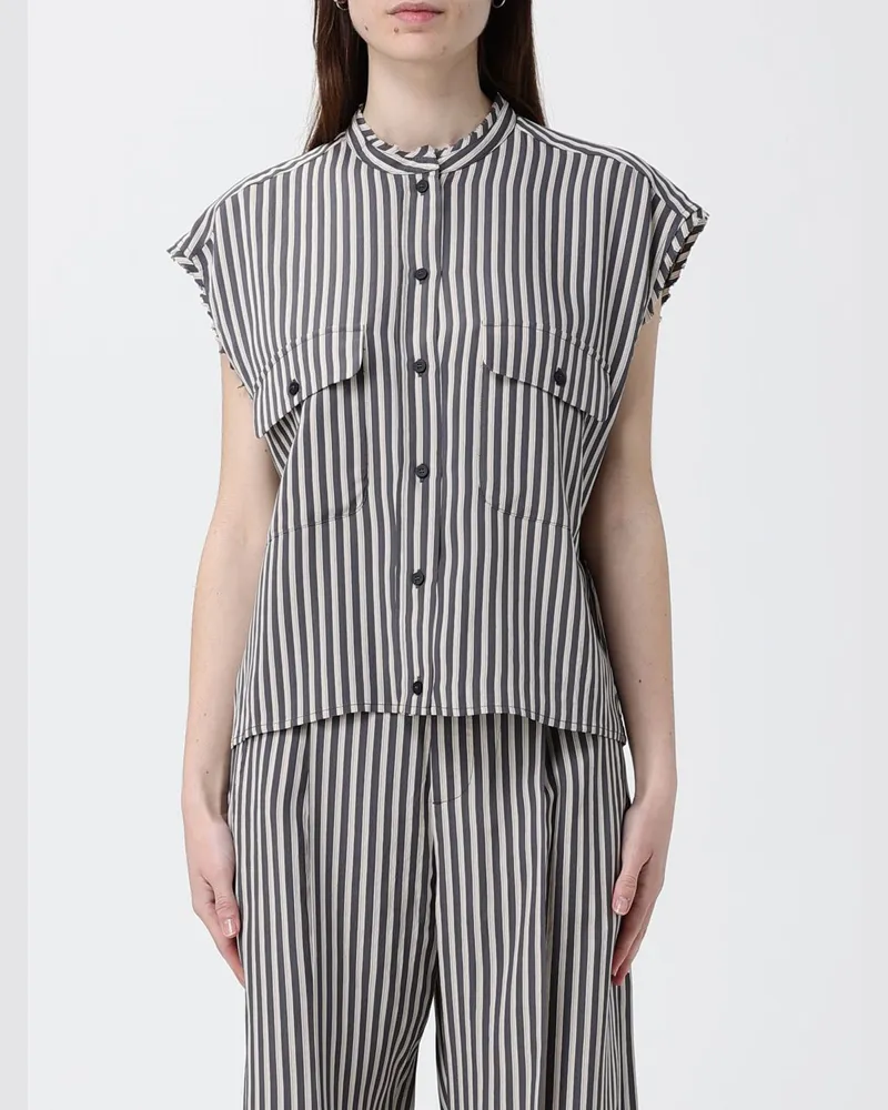 TELA Hemdbluse damen Schwarz