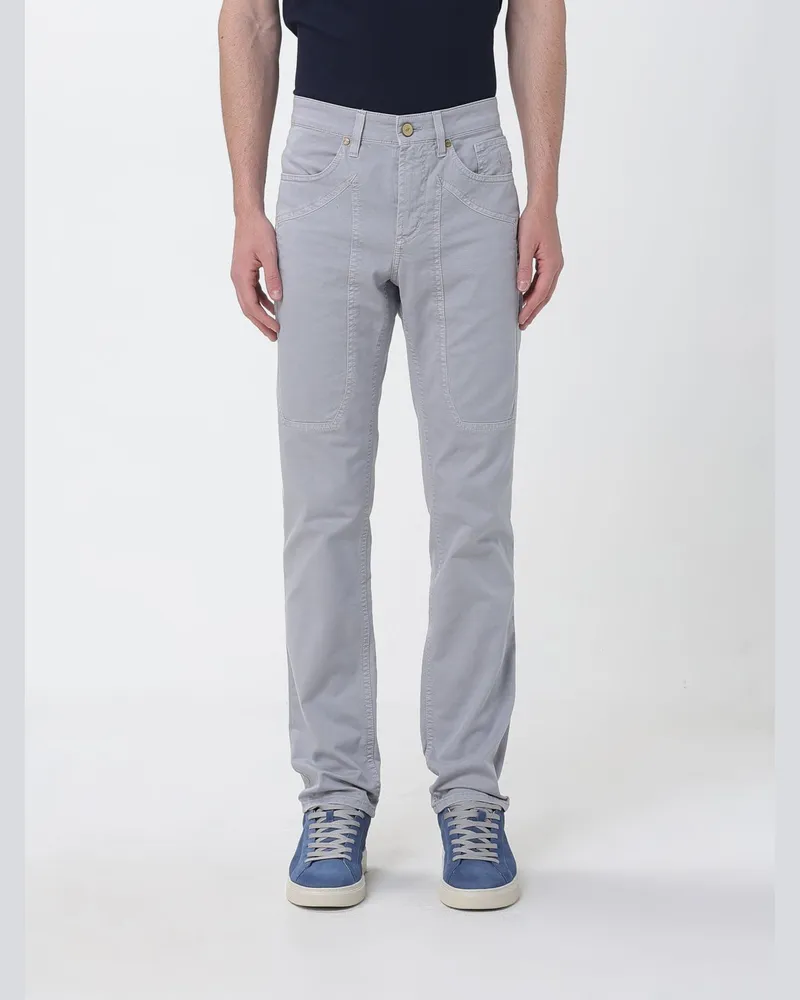 Jeckerson John Slim Fit Hose aus Stretch-Baumwolle Grau