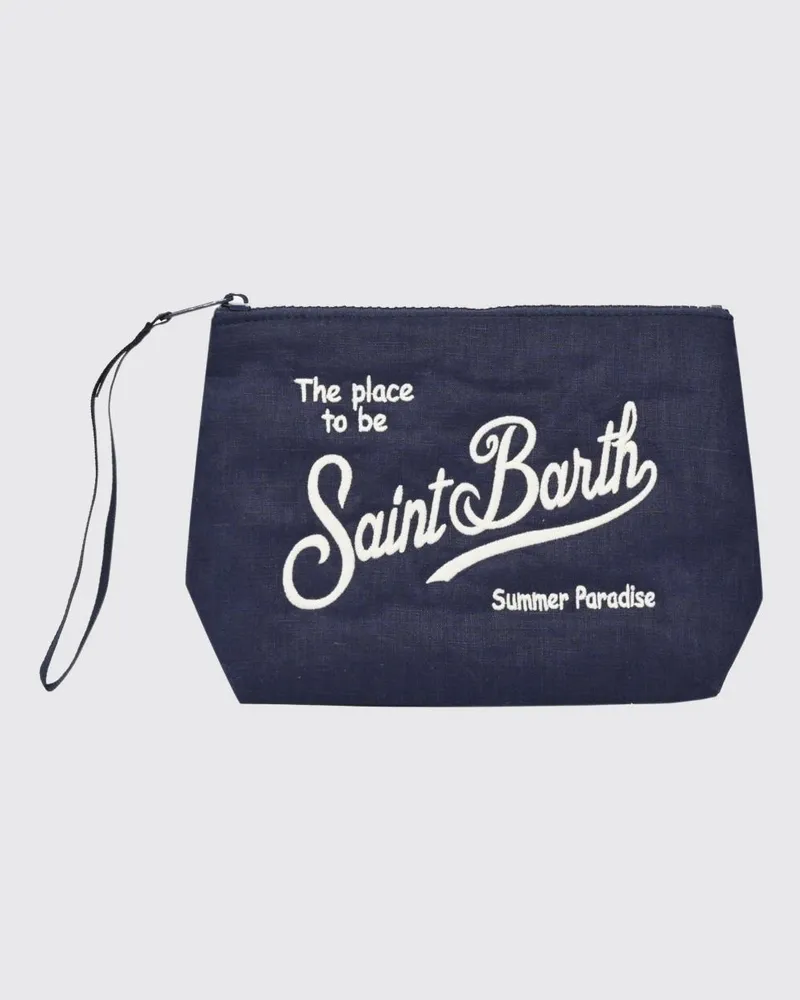MC2 Saint Barth Aline Leinen-Pochette Navy