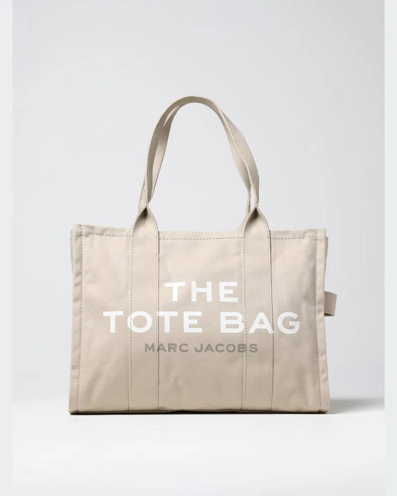 Marc Jacobs The Large Tote Bag aus Baumwoll-Canvas Beige