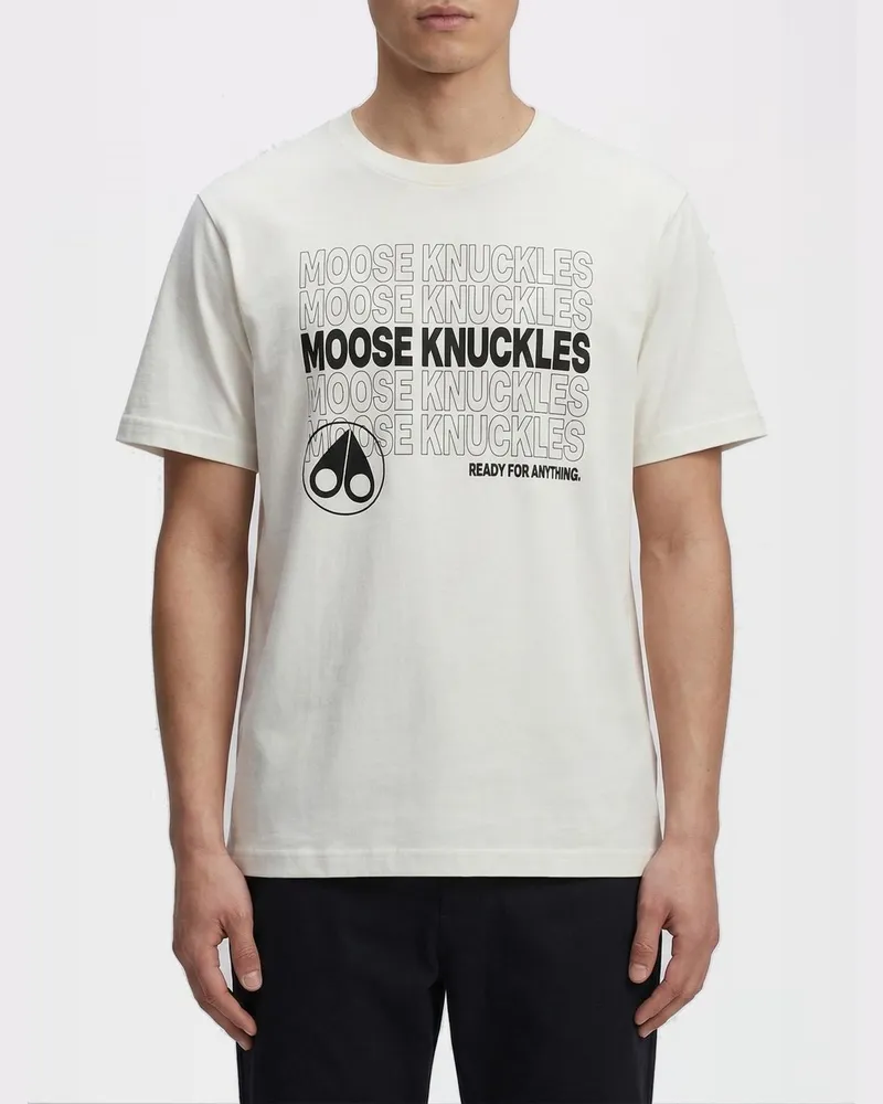 Moose Knuckles T-shirt herren Weiß