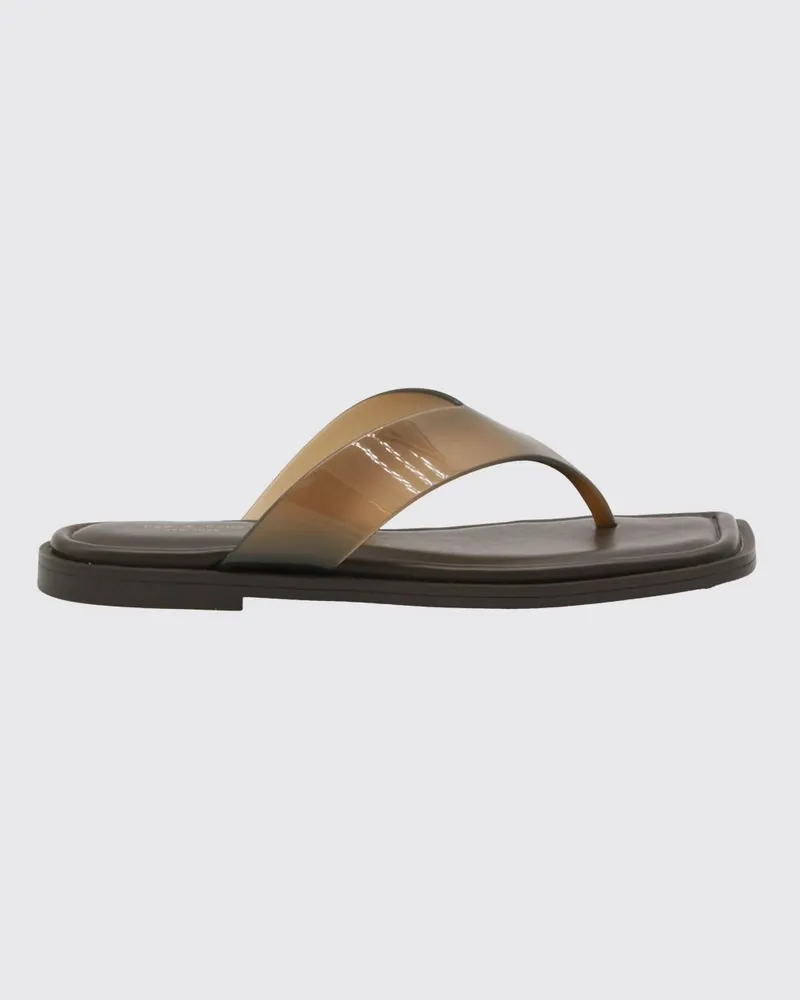 Rag & Bone PVC Zehentrenner-Mules mit eckiger Spitze und niedrigem Absatz Braun