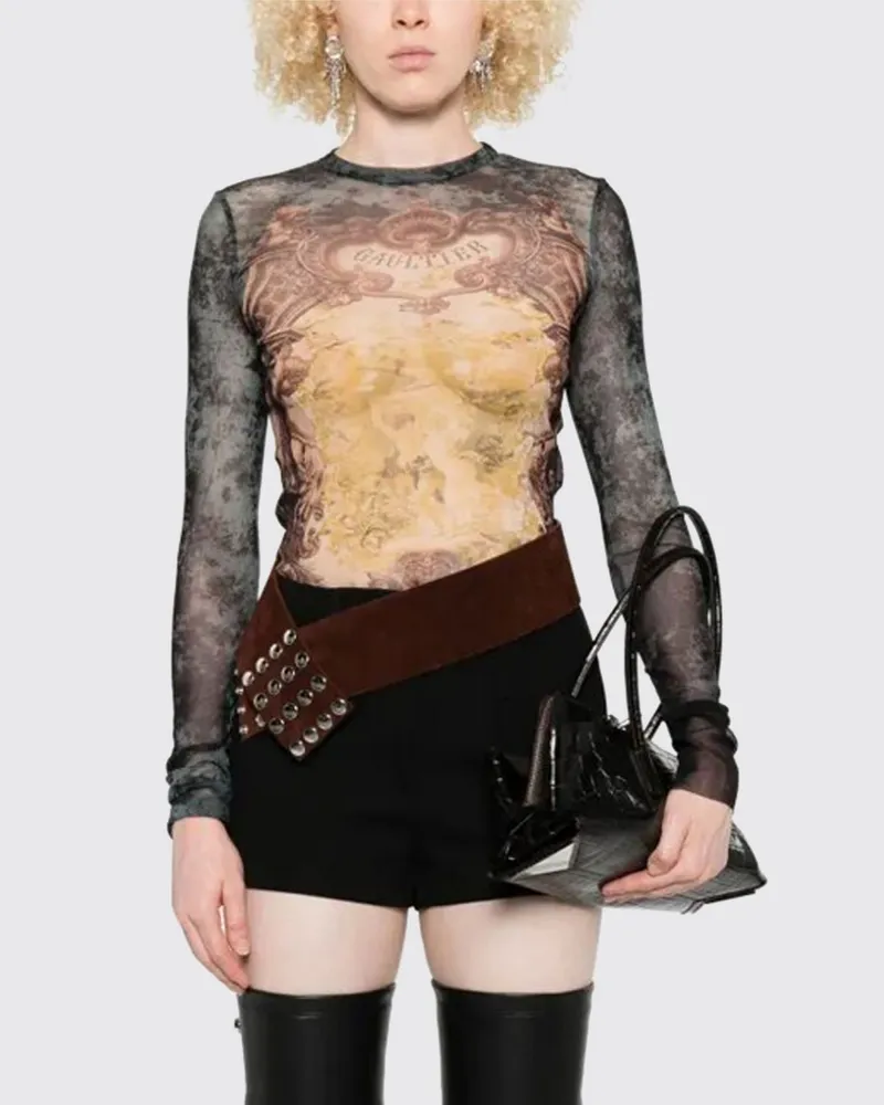 Jean Paul Gaultier Top damen Schwarz