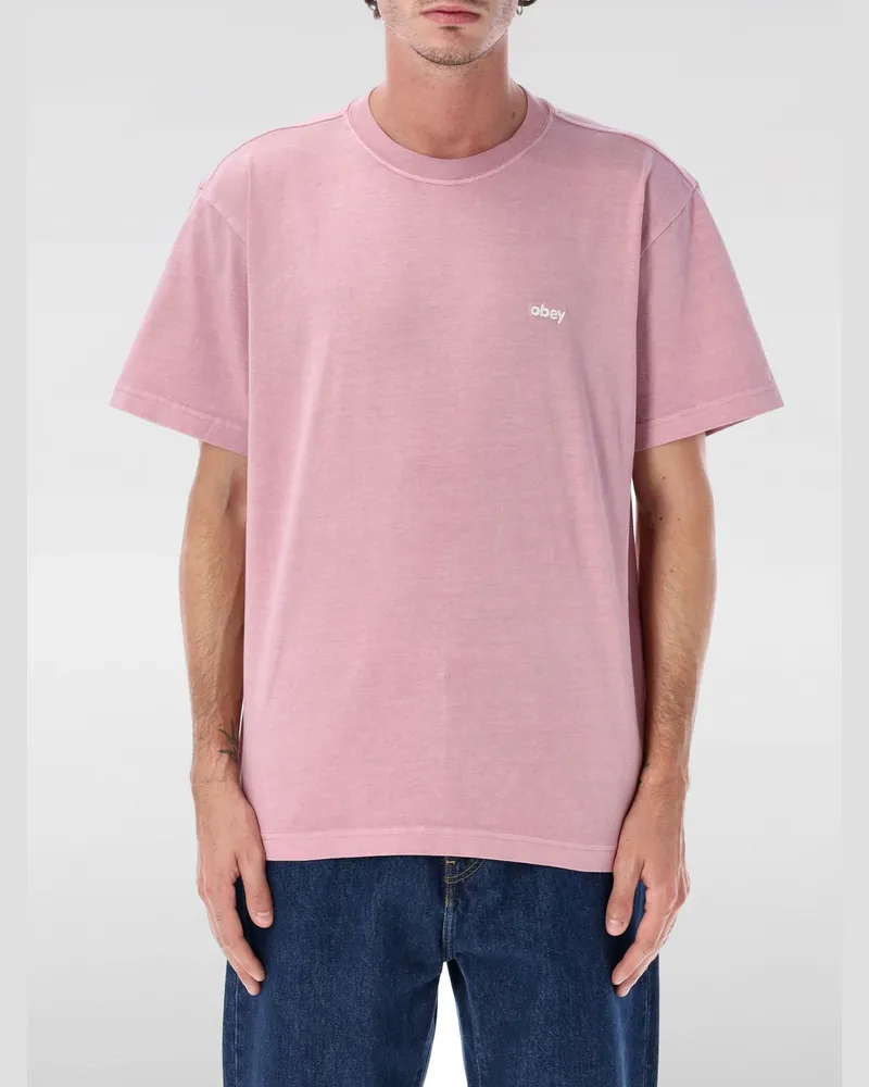 Obey T-shirt herren Lila