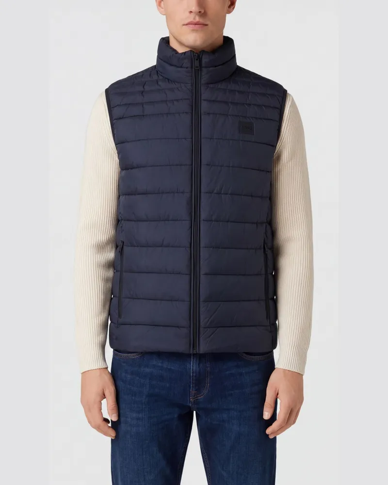 HUGO BOSS Odeno Steppweste aus gestepptem recyceltem Nylon Blau