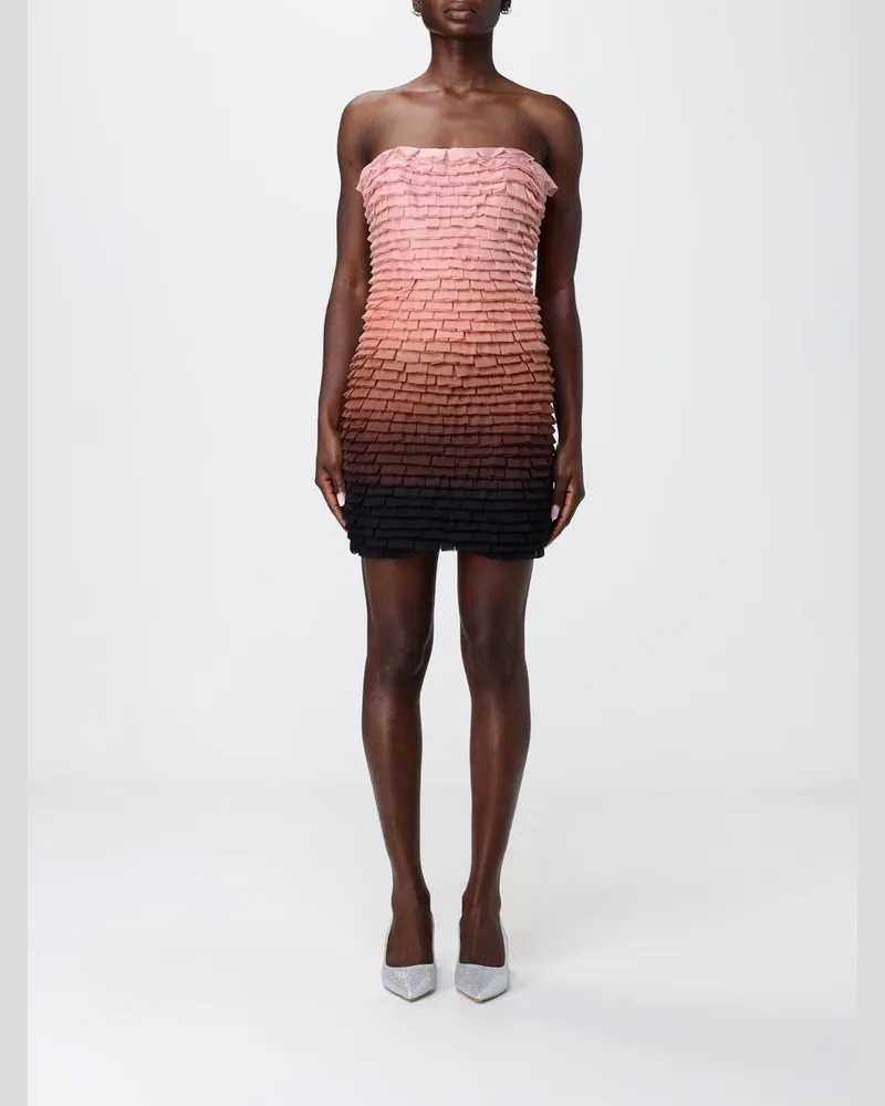 Elisabetta Franchi Mini-Kleid aus Tüll Nude