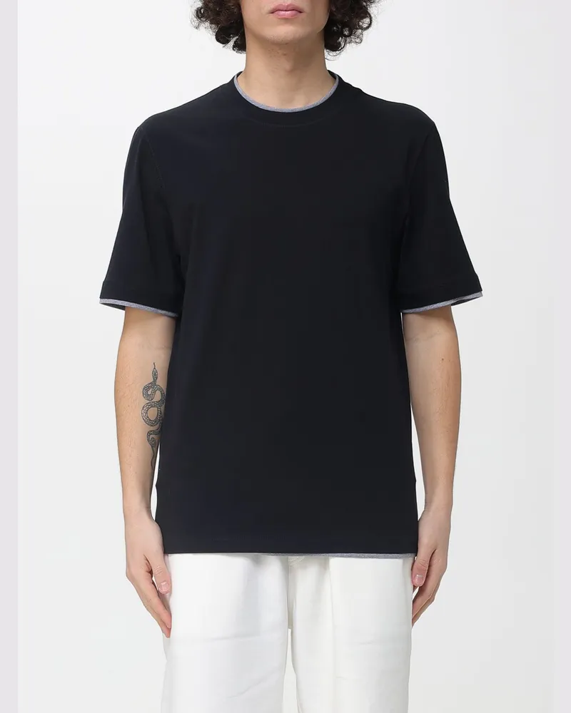 Brunello Cucinelli T-shirt herren Schwarz