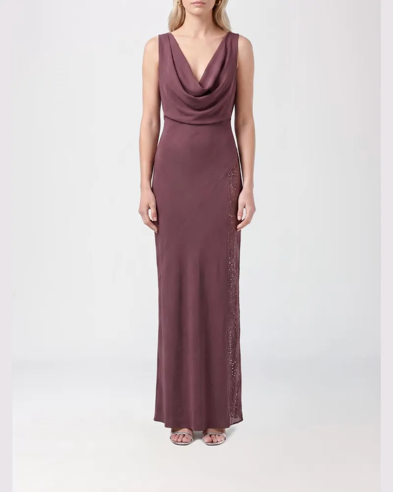 ANDAMANE Kleid damen Pflaume