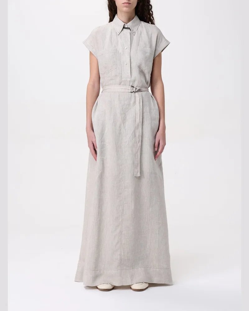 Brunello Cucinelli Kleider damen Beige