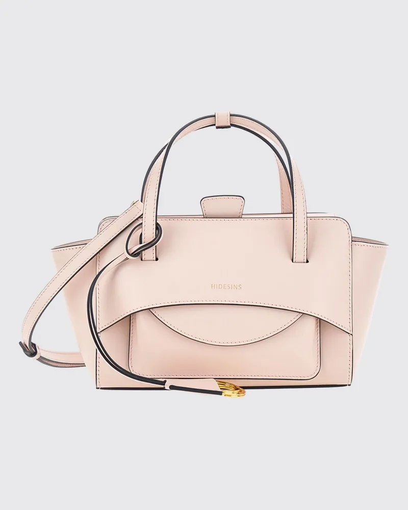 Helen Kaminski Handtasche Flap aus glattem Kalbsleder mit doppeltem Henkel Pink