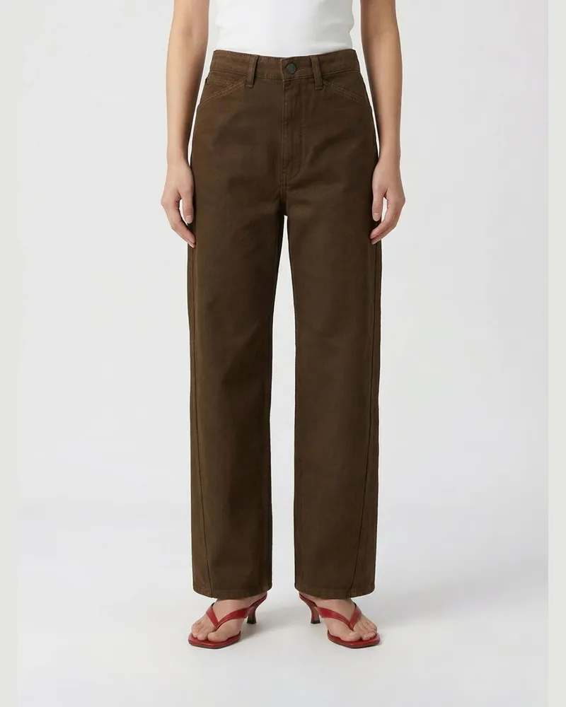 Christophe Lemaire Hose damen Kakao