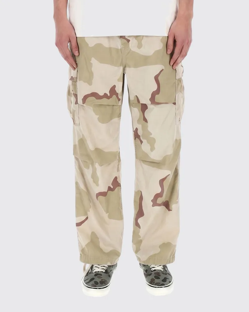 Amish Weite Cargo-Hose Para mit Camouflage-Print Bunt