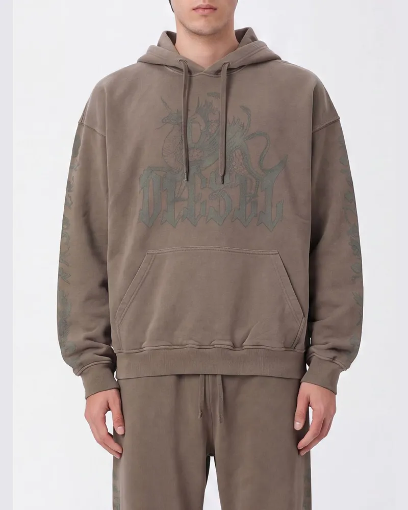 Diesel Sweatshirt herren Braun