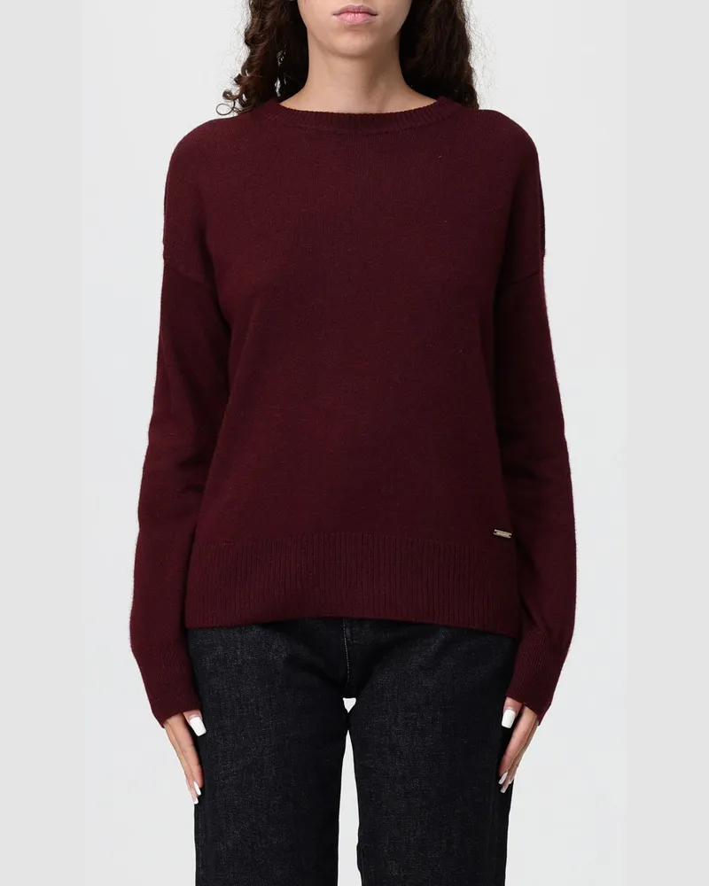 Woolrich Pullover damen Weinrot