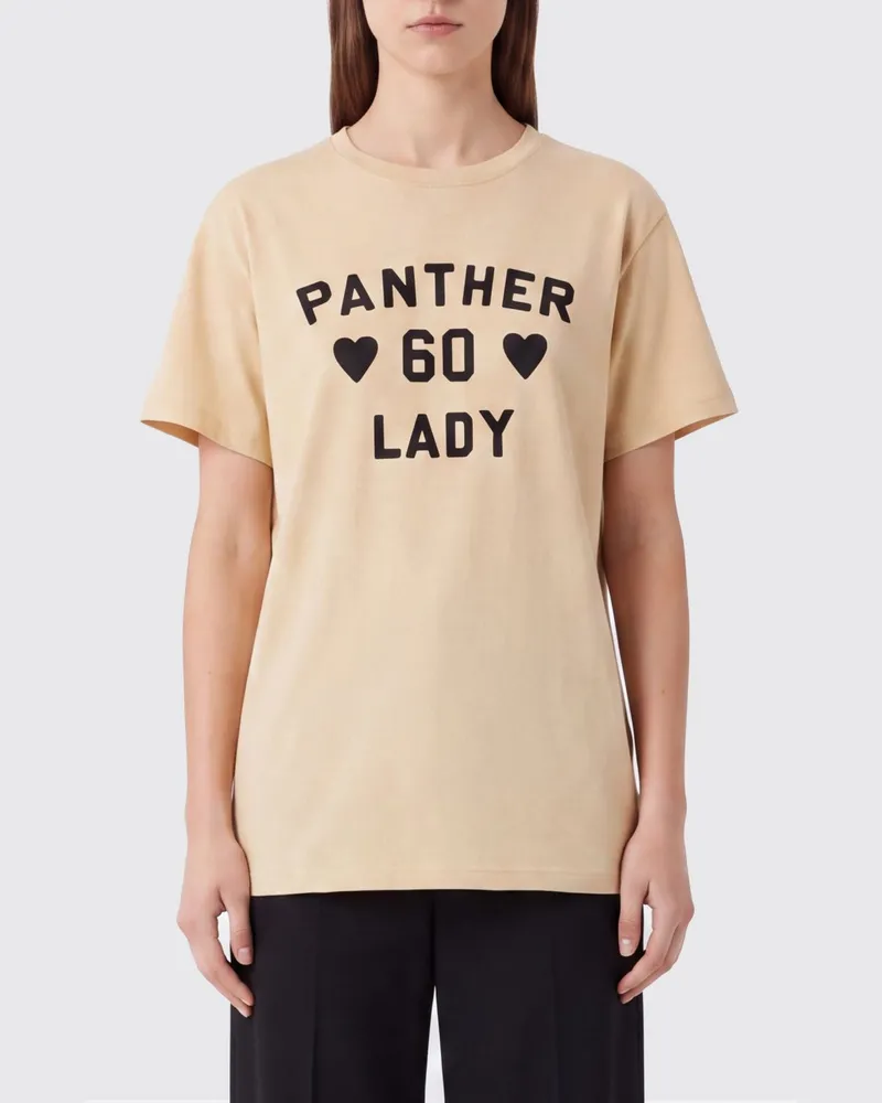 Valentino Garavani Baumwoll-T-Shirt mit kontrastierendem Herz- und Logo-Print Beige