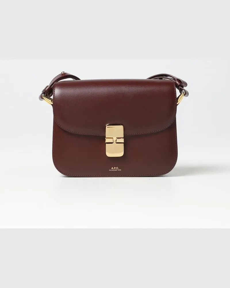 A.P.C. Schultertasche damen Leder