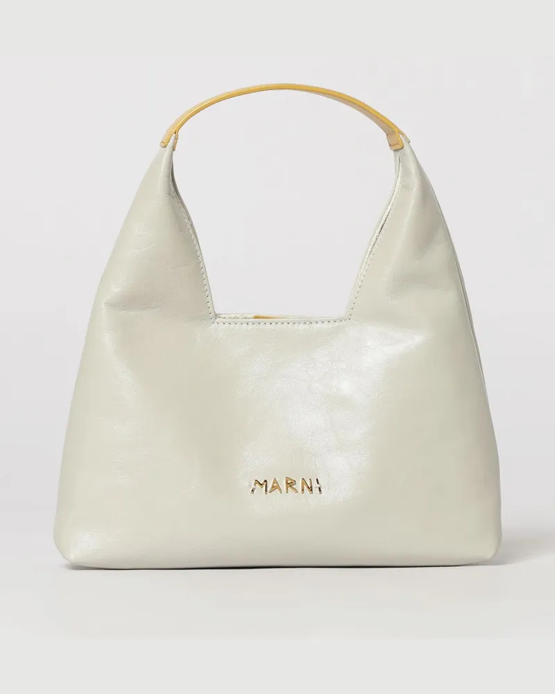 Marni Mini Handtasche aus Kalbsleder Weiß