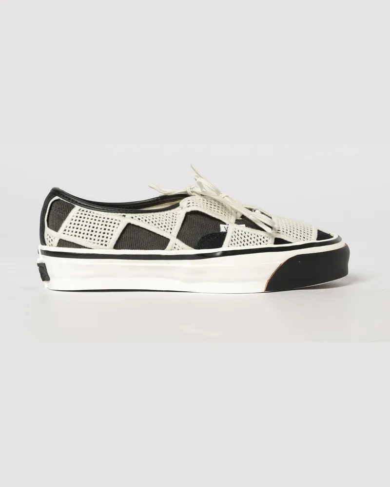 Vans LX Authentic 44 Sneakers aus Cord mit Karomuster und Häkeldetails Schwarz