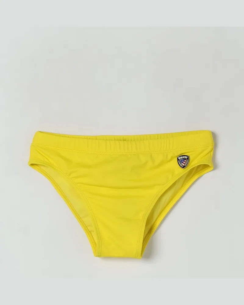 Blauer Bademode kinder Gelb