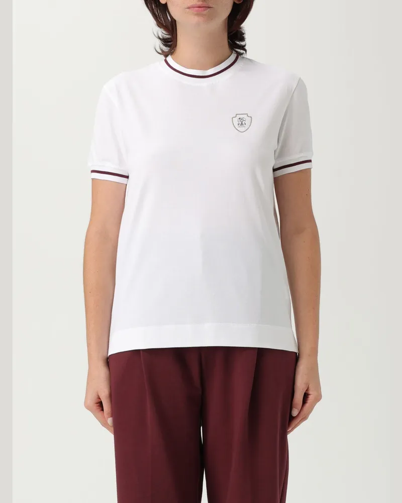 Brunello Cucinelli T-shirt damen Weiß
