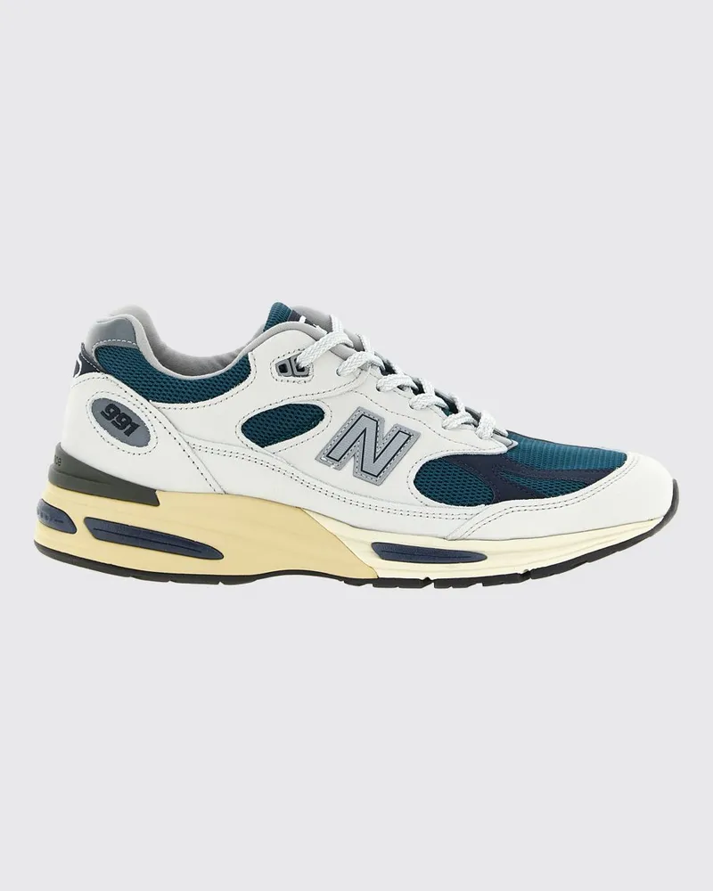 New Balance Zweifarbige Made in UK 991v2 Sneaker aus Leder und Mesh Bunt