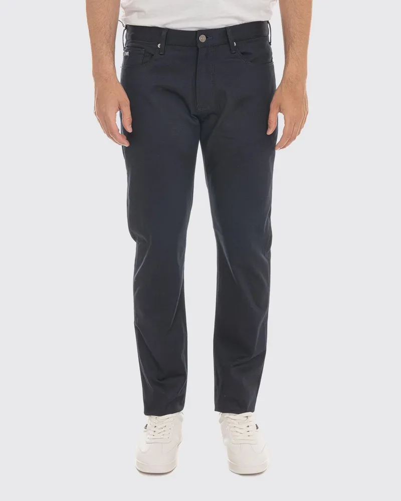 Emporio Armani 5-Pocket Slim Fit Skinny-Jeans aus Baumwolldenim Blau