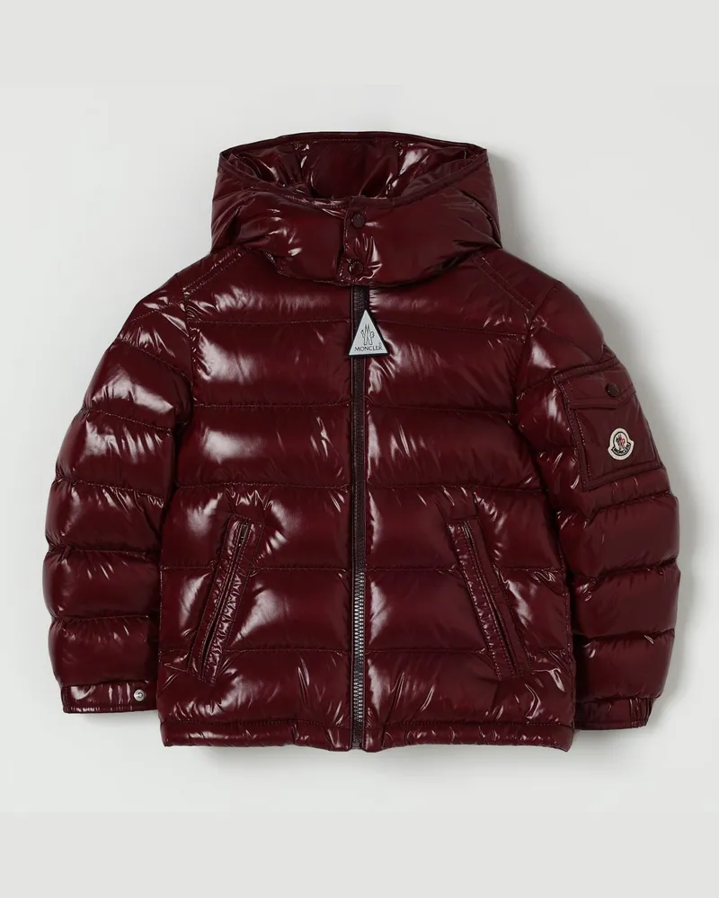 Moncler Jacke kinder Burgunderrot
