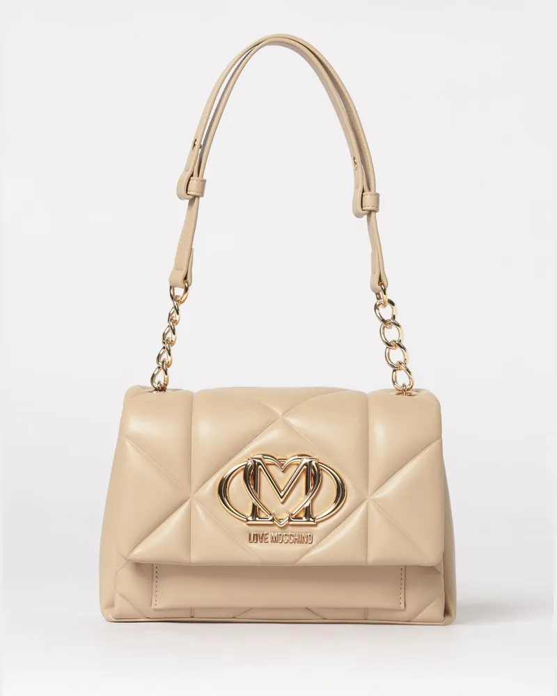 Moschino Schultertasche damen Beige
