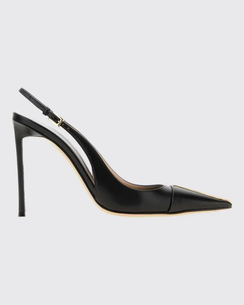 Tom Ford Slingback-Pumps aus Schafsleder mit hohem Stilettoabsatz und Logo Schwarz