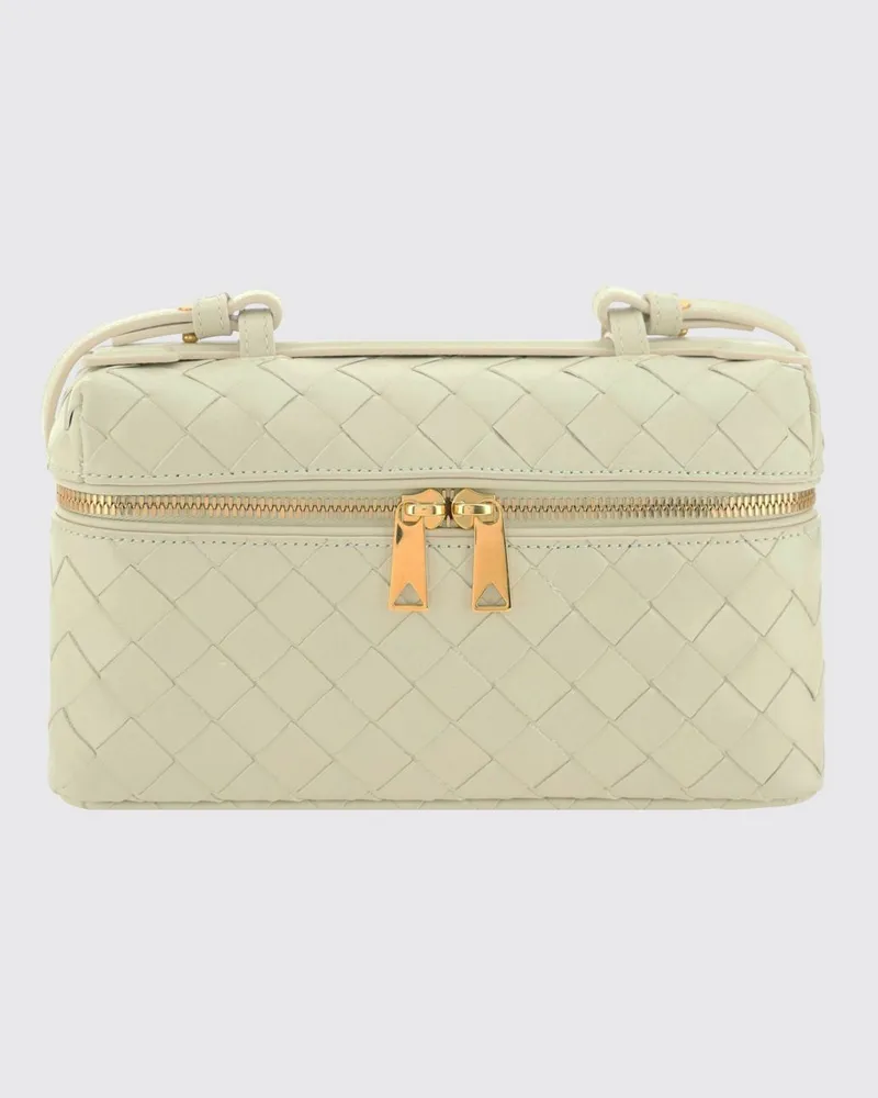 Bottega Veneta Bang Bang Tasche aus geflochtenem Leder Weiß