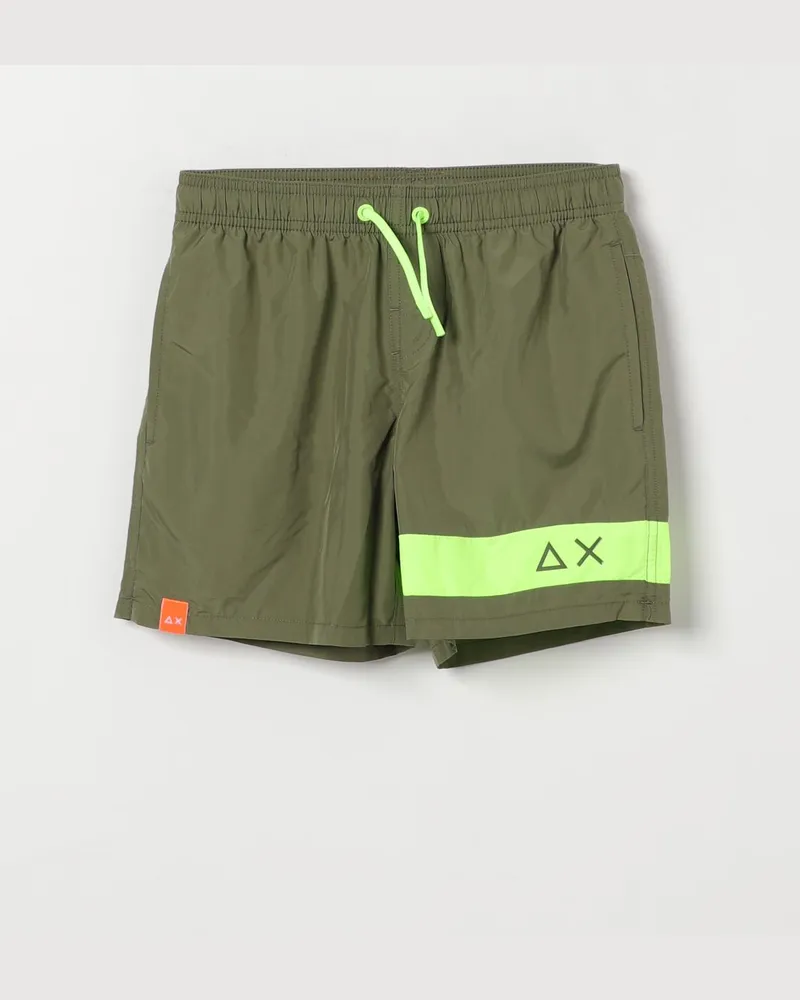 Sun68 Boxer Badeshorts aus Nylon Grün