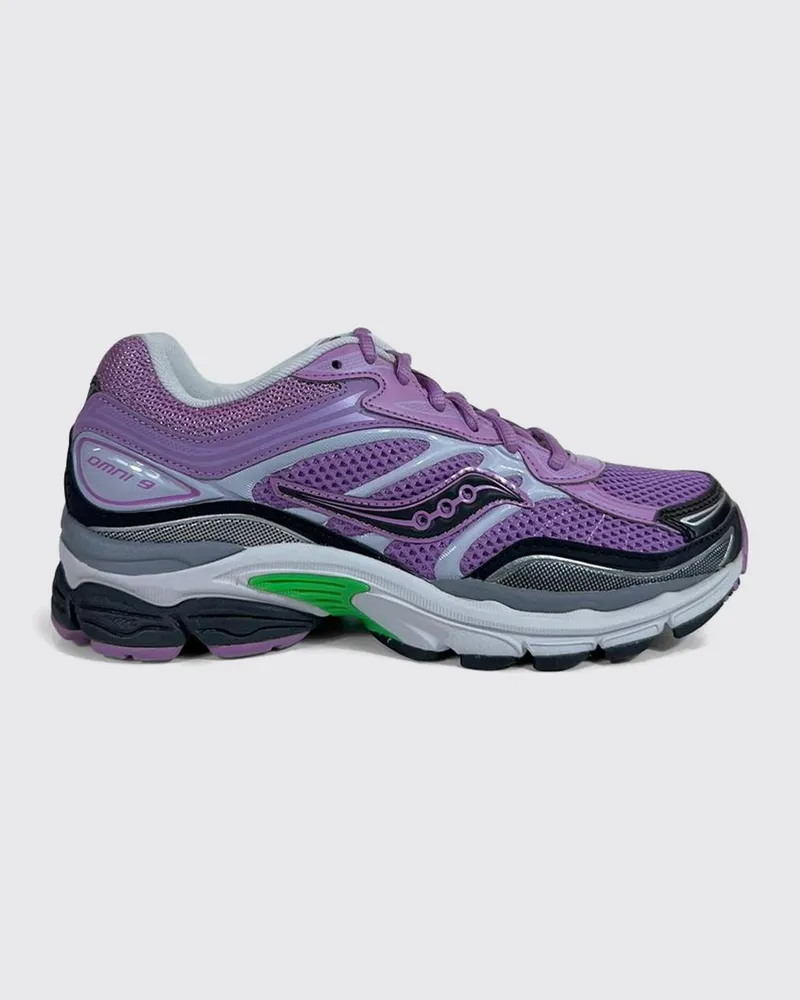 Saucony ProGrid Omni Mesh-Sneakers mit gezackter Sohle Anthrazit