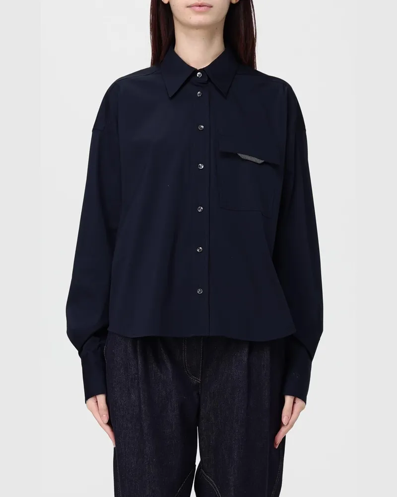 Brunello Cucinelli Top damen Blau