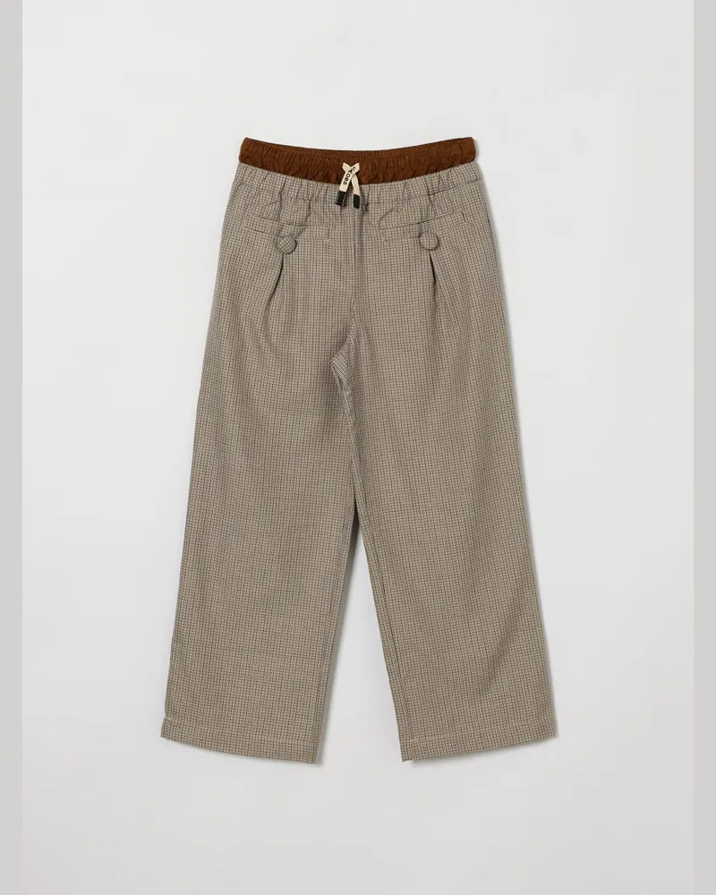Marc Jacobs Karierte Jogginghose für Jungen mit Kordelzug Sand