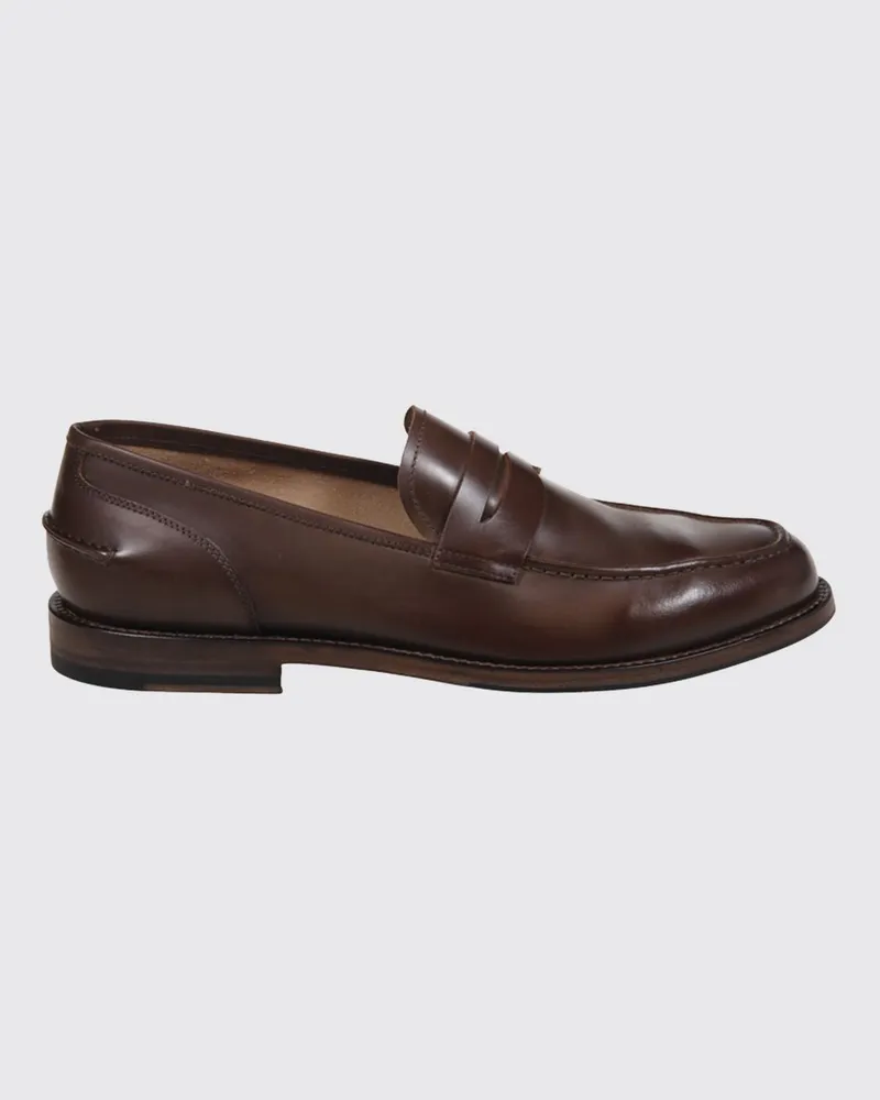 Alberto Fasciani Klassische Loafer von aus glattem Kalbsleder mit Penny-Steg Braun