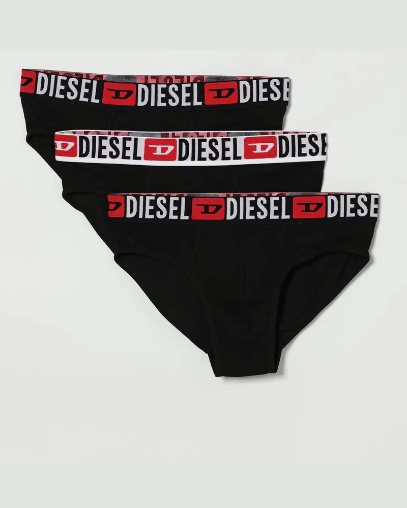Diesel 3er-Set Baumwollslips Schwarz