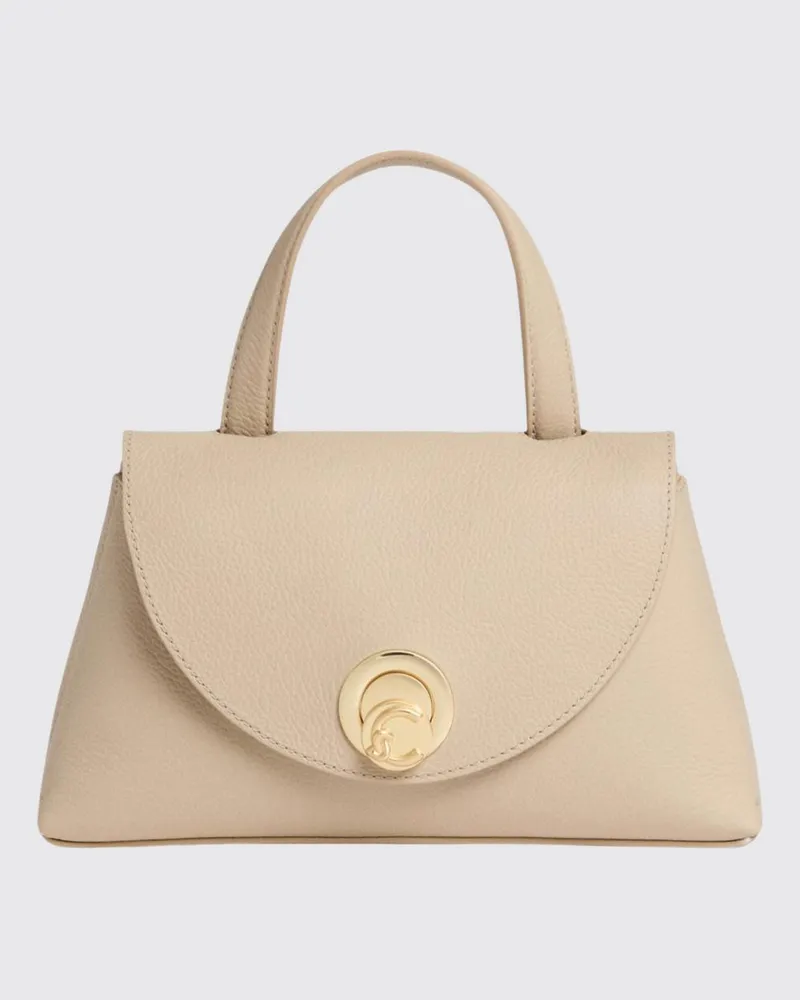 Coccinelle Nikla Tasche aus genarbtem Leder Grün