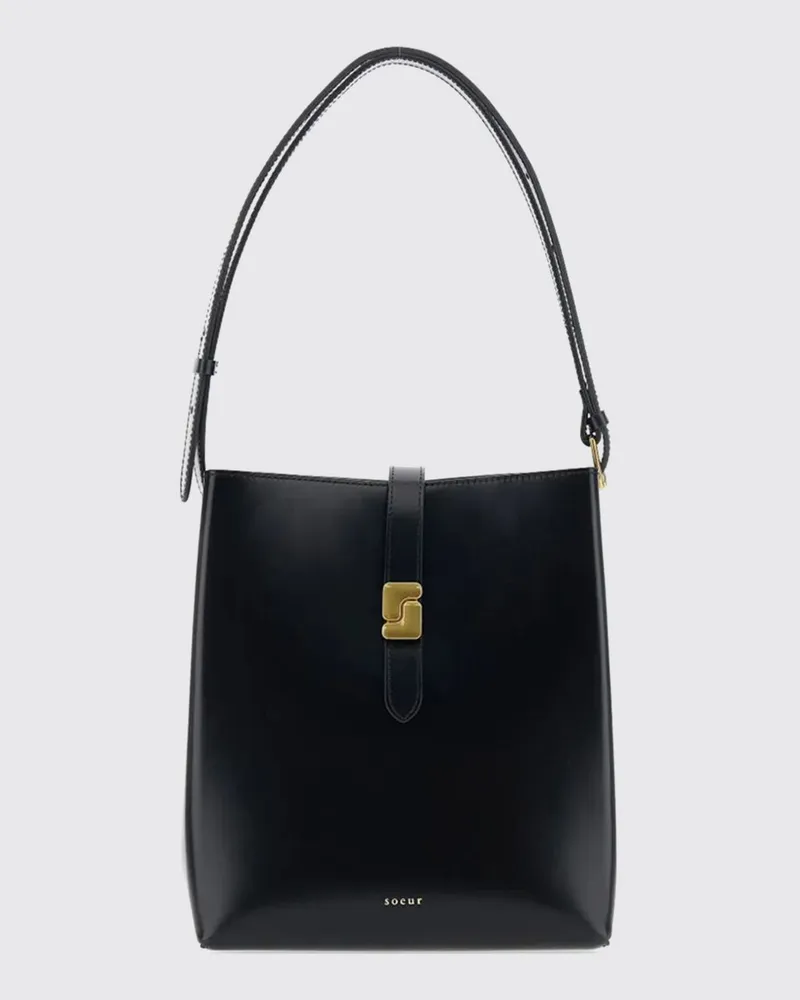 Soeur Bello Tasche aus Leder Schwarz