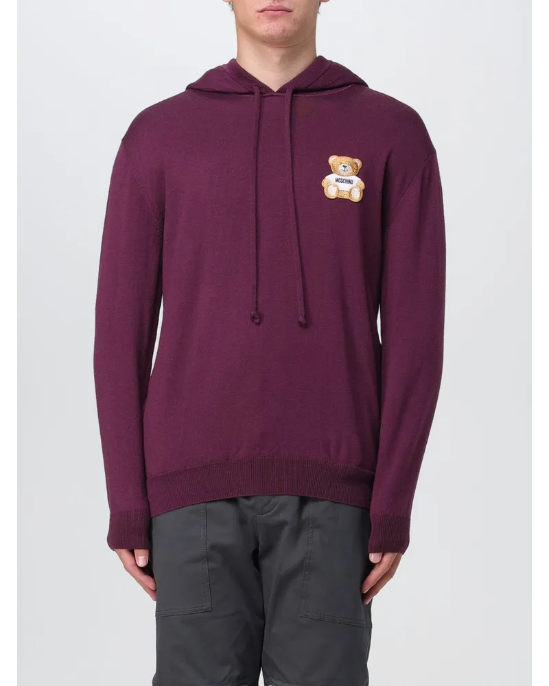 Moschino Pullover herren Burgunderrot