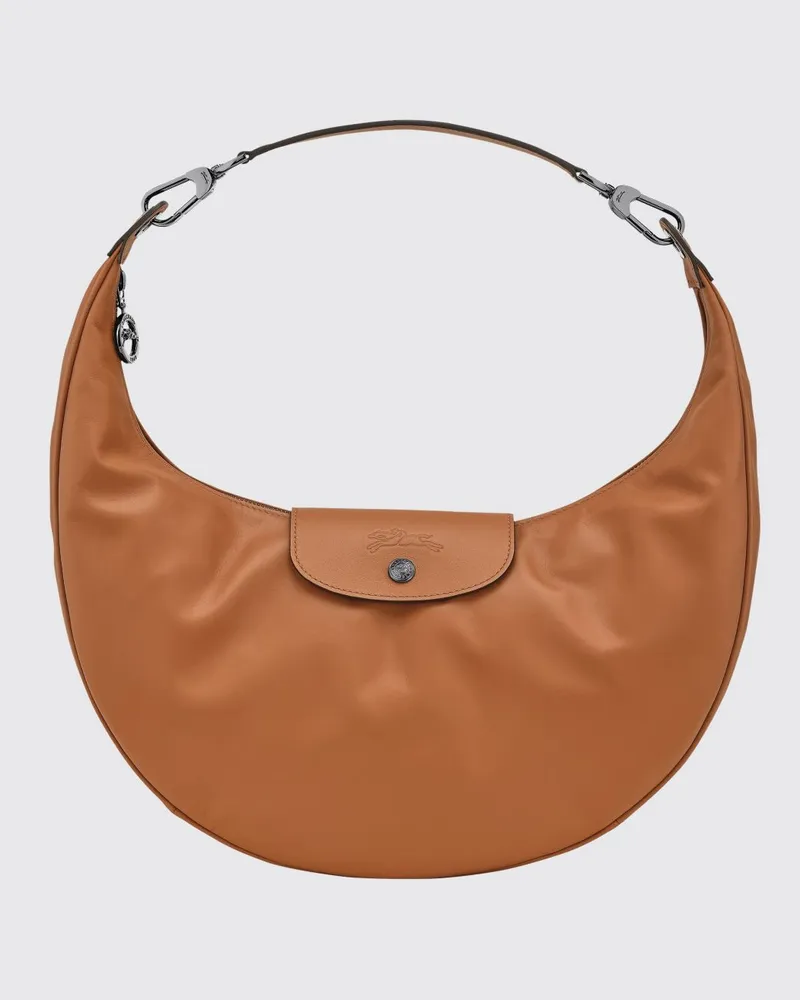 Longchamp Schultertasche damen Haselnuss