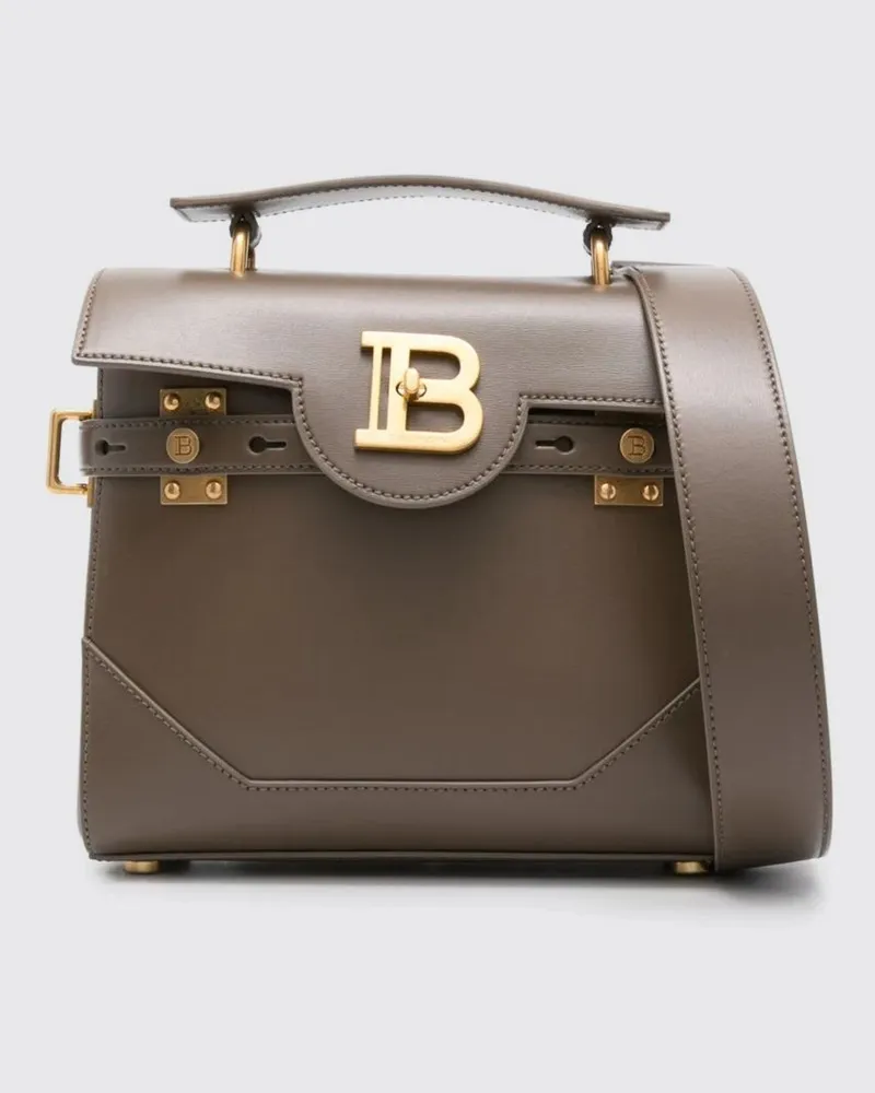 Balmain Schultertasche damen Kaki