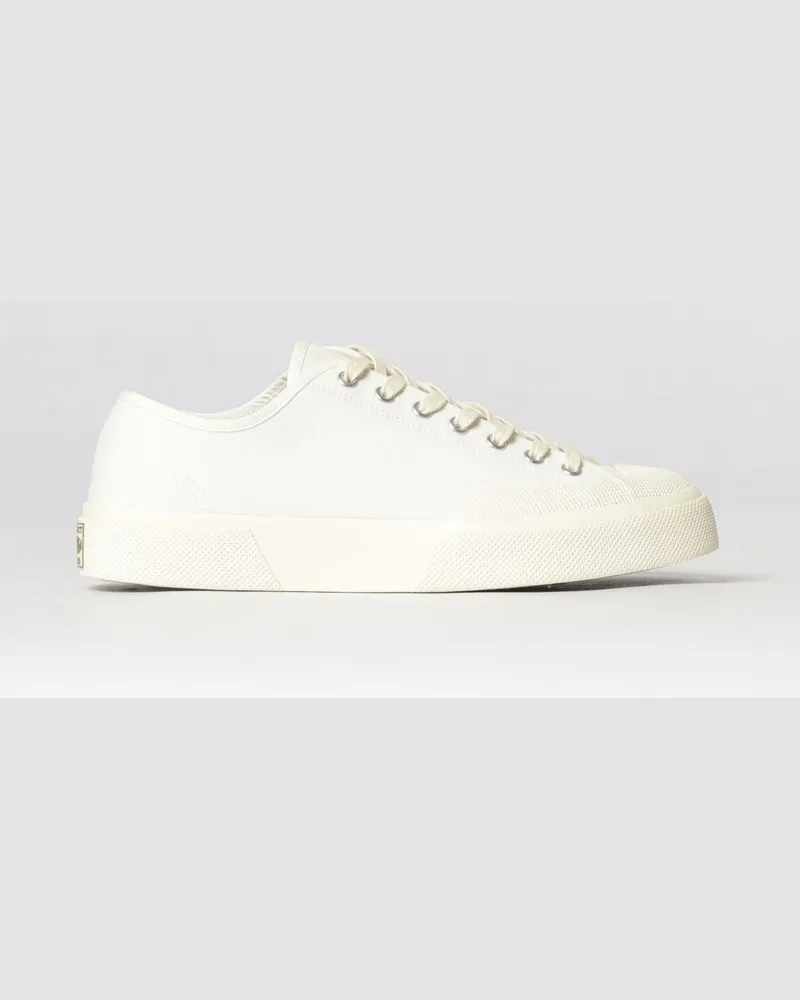 Superga 2432 Works Baumwoll-Sneaker mit Gummikappe und -sohle Weiß