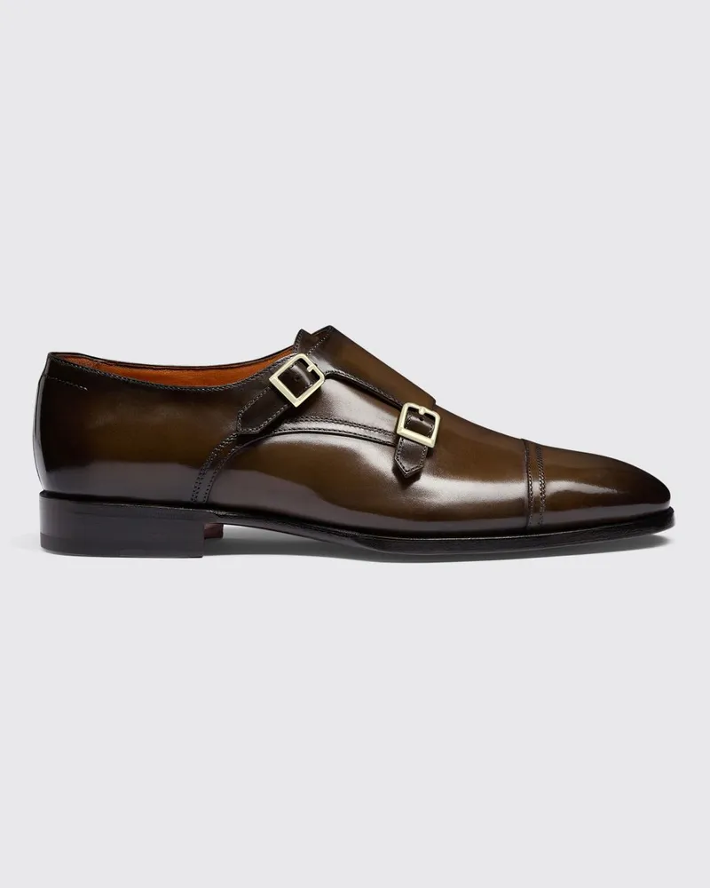 Santoni Schuhe herren Dark