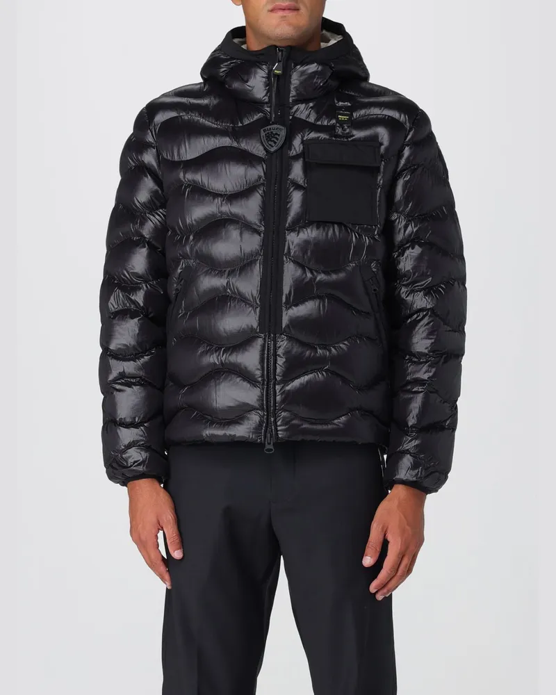 Blauer Jacke herren Schwarz