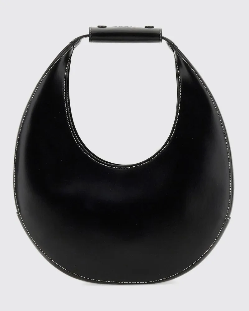 STAUD Moon Ledertasche Schwarz