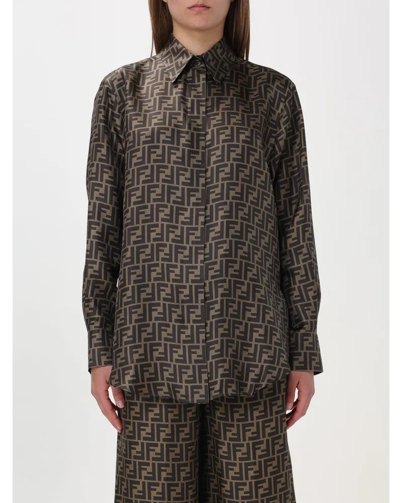 Fendi Hemdbluse damen Tabak