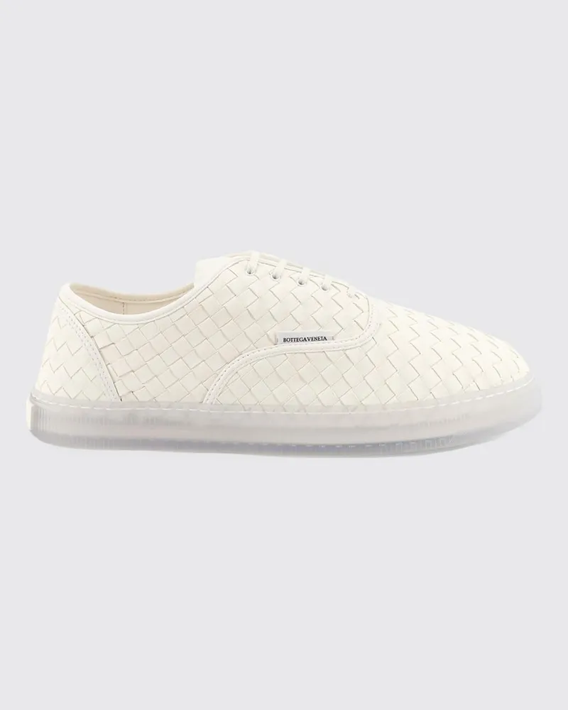 Bottega Veneta Serena Sneakers aus gewebtem Lamm-Nappa mit Gummisohle Weiß