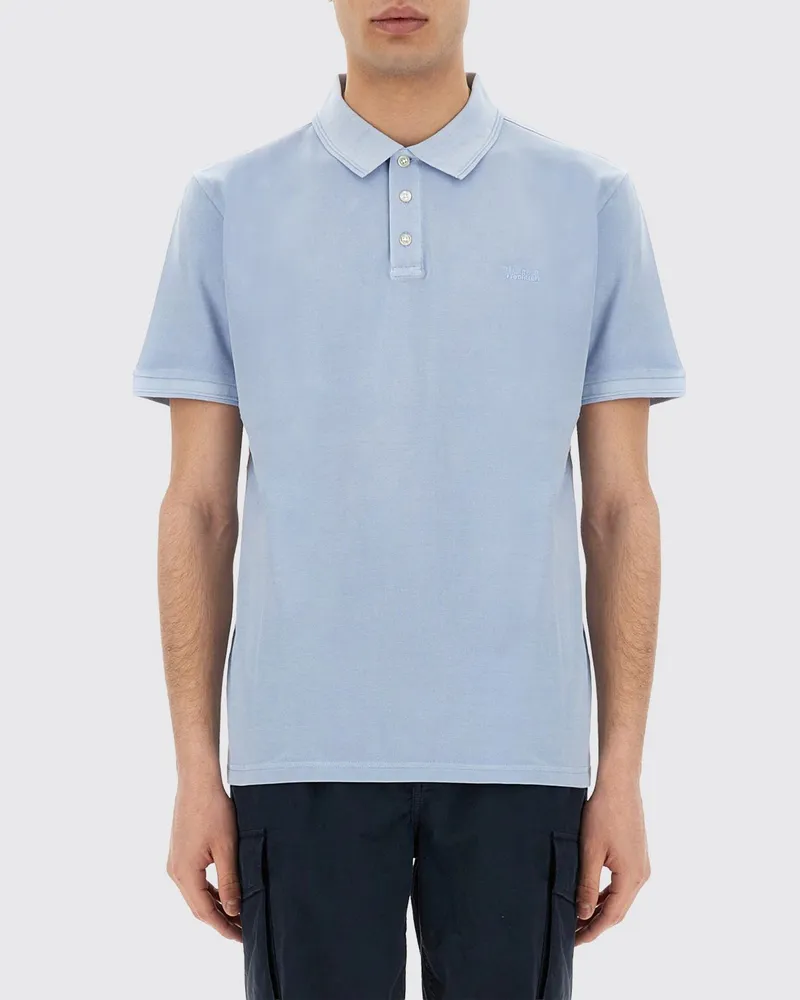 Woolrich Polo herren Hellblau