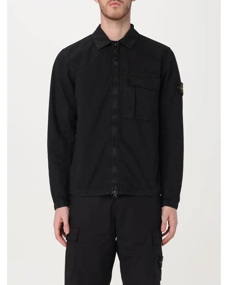 Stone Island Hemd Schwarz